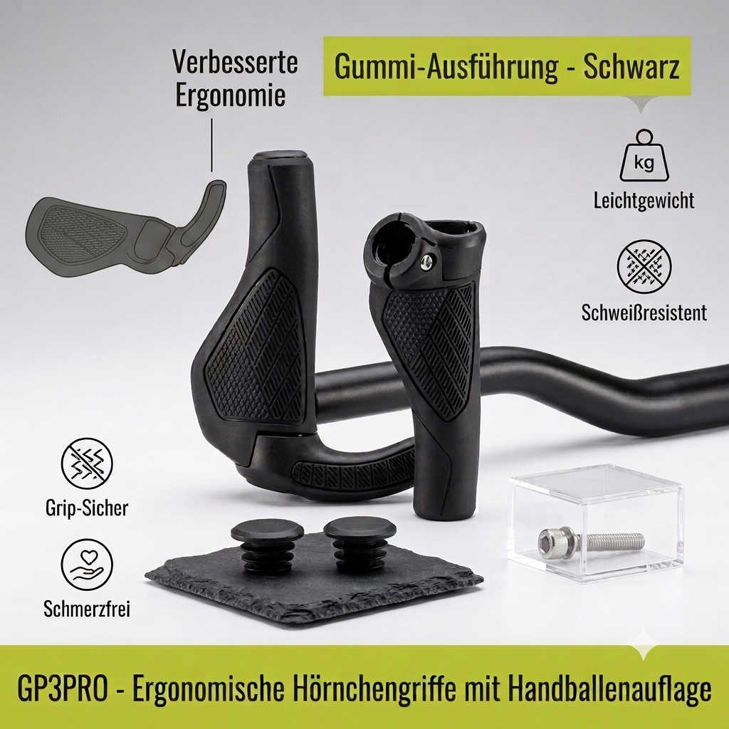 ErgoGrip Pro – Ergonomische Fahrradgriffe mit integrierten Barends