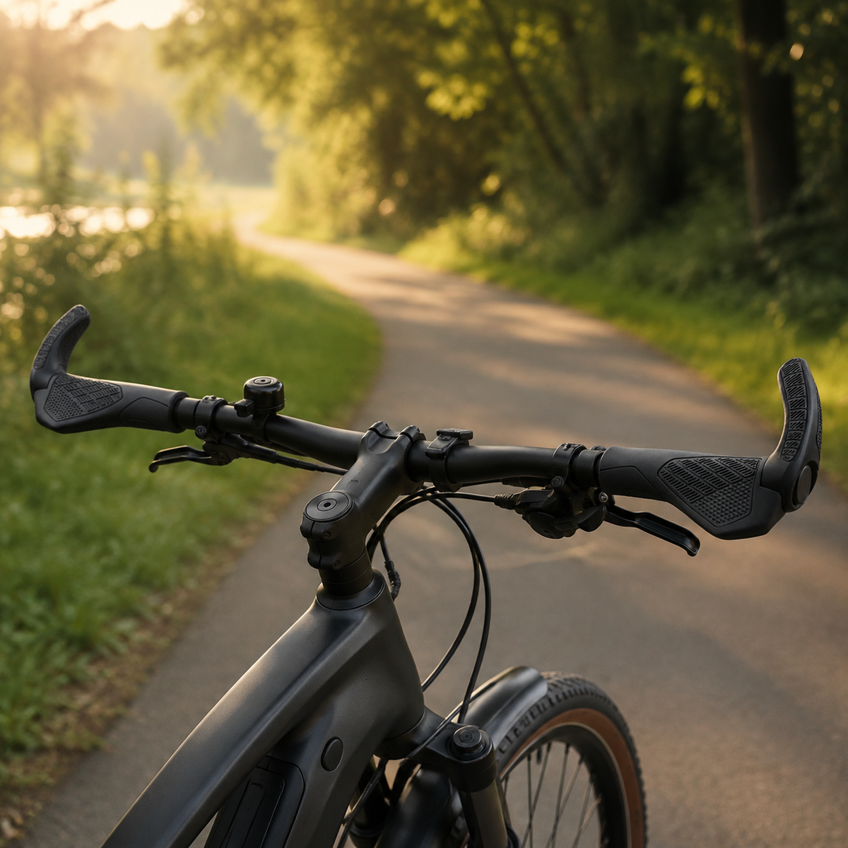Ergonomische Fahrradgriffe mit Griffhörnchen