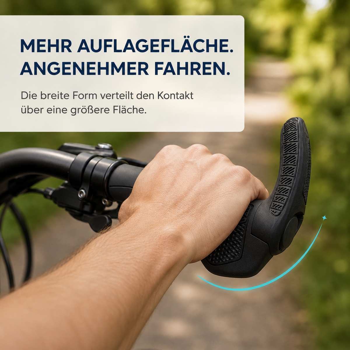 Ergonomische Fahrradgriffe mit Griffhörnchen