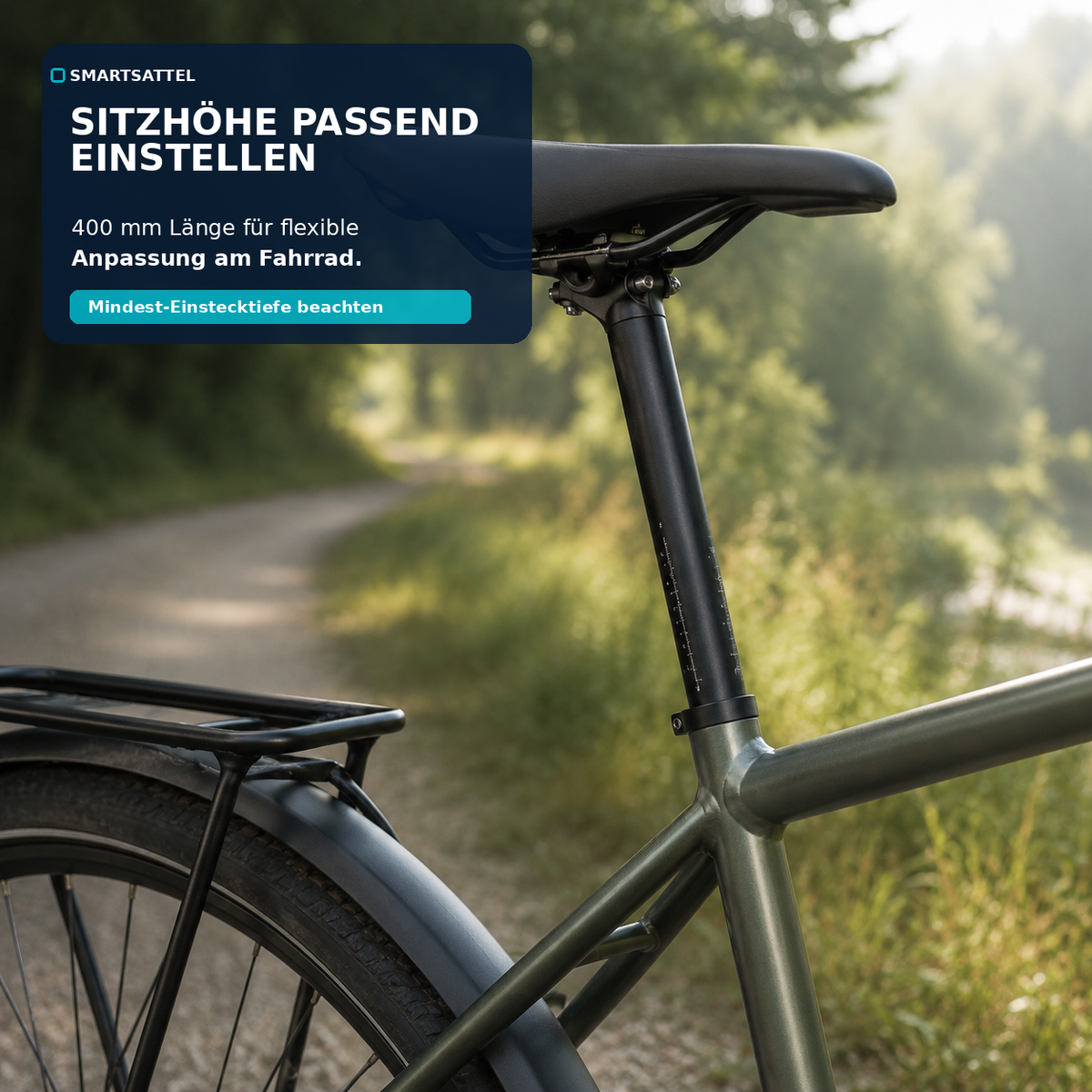 Sattelstütze aus Aluminium