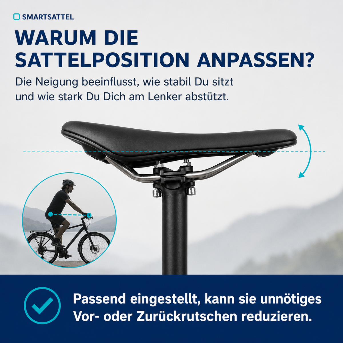 Sattelstütze aus Aluminium